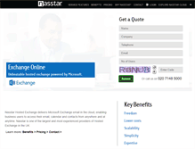 Tablet Screenshot of hostedexchange.com